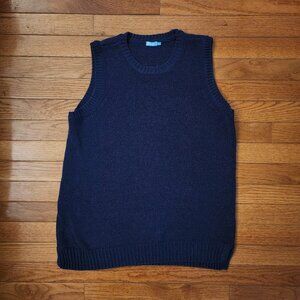 J. McLaughlin Dark Blue Sleeveless Knit Top